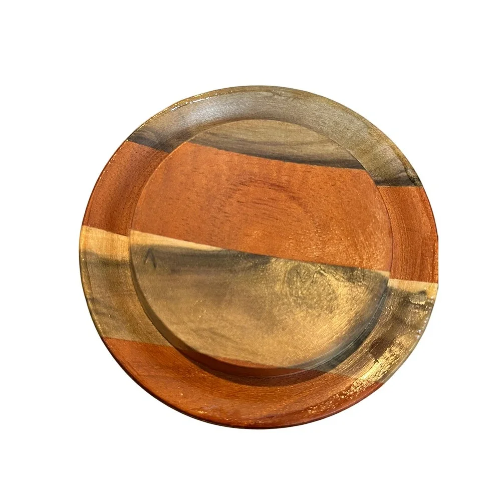 Hand Turned Wood Lidded Box Decorative Bowl Trinket‎ Jar Container